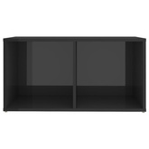 vidaXL Szafka pod TV, wysoki połysk, szara, 72x35x36,5 cm