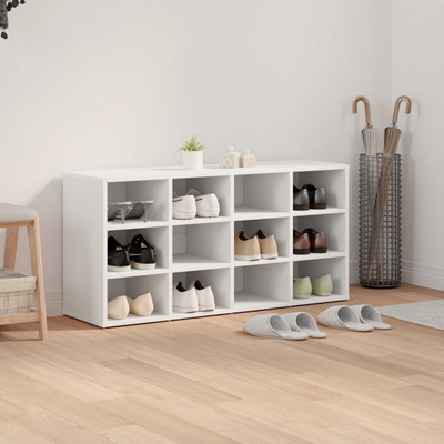 Szafka na buty Biały 103 x 30 x 51 cm Materiał drewnopochodny