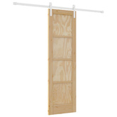Drzwi przesuwne 61 x 198,5 cm Lite drewno sosnowe