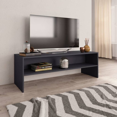 vidaXL Szafka pod TV, szara, 120x40x40 cm, materiał drewnopochodny