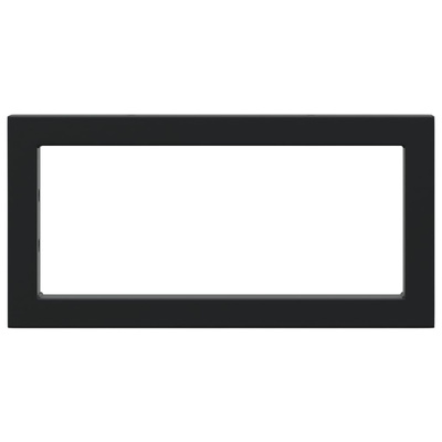 Wsporniki do półki pod umywalkę, 2 szt., czarne, prostokątne