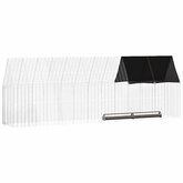 Klatka dla kur 2 szt. srebrny 600 x 100 x 210 cm