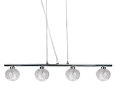 Lampa wisząca chrom szklany klosz w oplocie 4x40W Sphere Candellux 34-14047