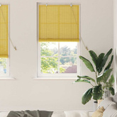 Roleta żółty 80 x 220 cm Bambus