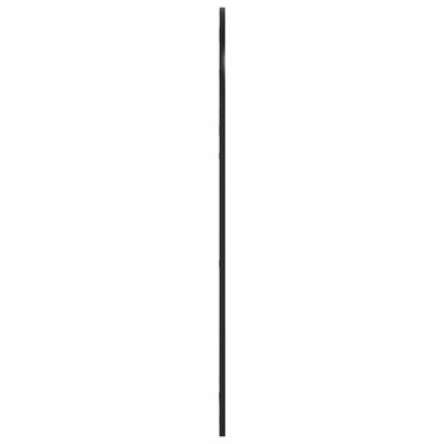vidaXL Lustro ścienne, czarne, 60x110 cm, zakończone łukiem, żelazo
