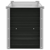 Podwyższona donica, antracyt, 160x40x45 cm, galwanizowana stal