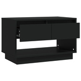 vidaXL Szafka pod TV, czarna, 70x41x44 cm, materiał drewnopochodny