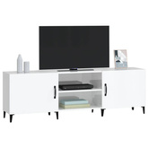Szafka pod TV, wysoki połysk, biała, 150x30x50 cm vidaXL