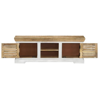 vidaXL Szafka pod TV, 110x30x40 cm, lite drewno mango