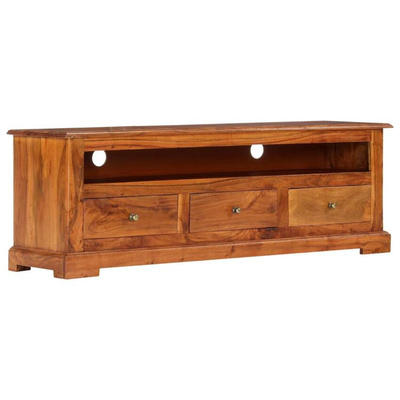 vidaXL Szafka pod TV, 120x30x40 cm, lite drewno akacjowe