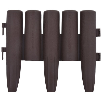 Obrzeża trawnikowe, 36 szt., brązowe, 10 m, PP