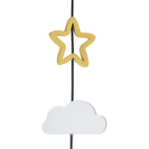 Trio Ccc P Lampa Wisząca Czarny 3X20W E27 Iq Kids Biały+Złoty+Szary