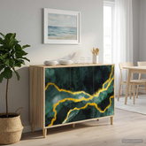Bufet WIJHE Sonoma 102 x 33 x 75 cm Drewno inżynieryjne