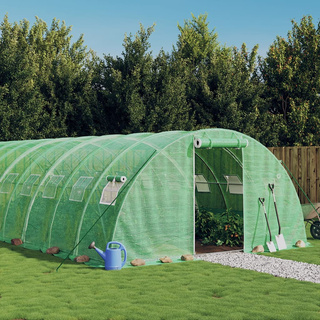 Szklarnia ze stalową ramą, zielona, 56 m?, 14x4x2 m