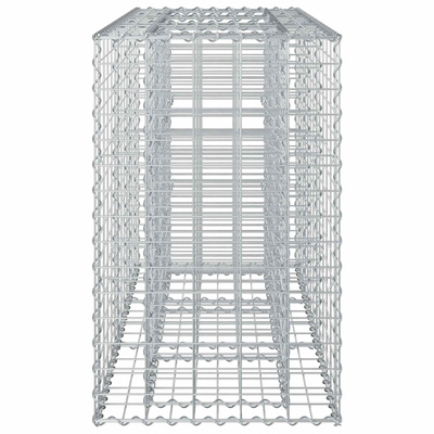 Podniesione łóżko gabionowe 130 x 50 x 80 cm Stal ocynkowana