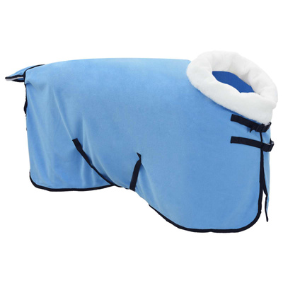 Koc dla Koni Jasny błękit 105 cm Polarowy fleece