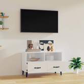 vidaXL Szafka pod TV, biała, wysoki połysk, 80x36x50 cm wariant 6