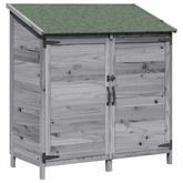 Shed ogrodowy Szary 106,5 x 56 x 113,5 cm Drewno Świerkowe