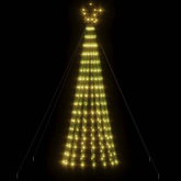 vidaXL Stożkowa choinka z lampek, 275 ciepłych białych LED, 180 cm