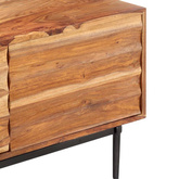 vidaXL Szafka pod TV, 140x30x45 cm, lite drewno sheesham