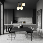 Lampa sufitowa  DOLCE 3 BL OPAL
