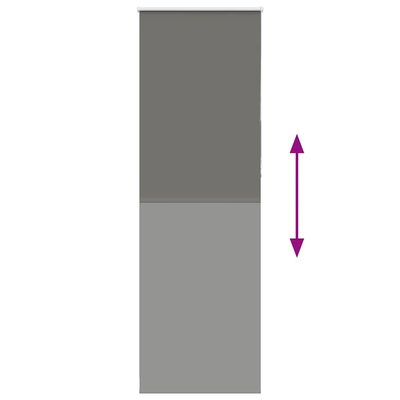 Roleta zaciemniająca szara 65x210 cm Szerokość tkaniny 60,7 cm
