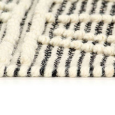 vidaXL Dywan ręcznie tkany, wełna, 120x170 cm, czarny/biały