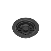 Odpływ PUSH TO OPEN 3 1/2" z syfonem 1-komorowy Power Colour pure carbon (GRANIT-pionowy), save space, przycisk okrągły (13PB3-P2A-BLM)