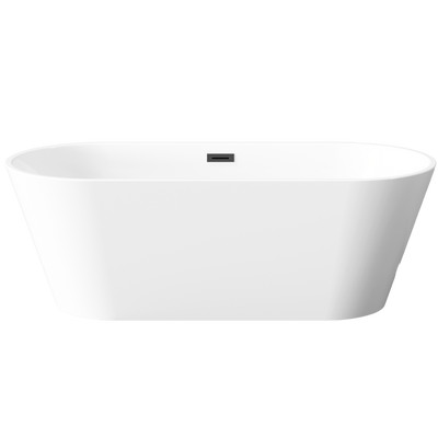 Wanna wolnostojąca 170 cm limnos z syfonem czarny AN-00-140-KPL Invena