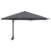 Parasolka ogrodowa Antracyt 248 x 248 x 148 cm Poliester i Stal
