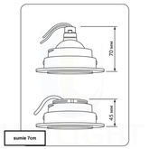 Trimless bezramkowy downlight Podtynkowy Czarny