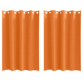Firany blackout z kółkami 2 pcs Jasnopomarańczowy 175 x 140 cm