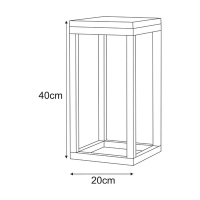 Meble dekoracyjne KS-34 KWIETNIK DREWNO S z serii KAJA HOME