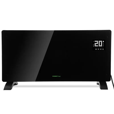 Grzejnik konwektorowy panelowy, szklany Heat GPH-S20DA czarny