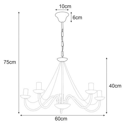 Lampa wisząca K-3996 z serii BARTEZ II