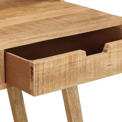 vidaXL Biurko, 100x45x90 cm, surowe drewno mango