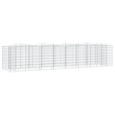 Łukowaty kosz gabionowy, 400x100x100 cm, galwanizowane żelazo
