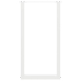 Nogi do stołu barowego w kształcie litery U 2 szt. Białe 50x(90-91) cm Stal