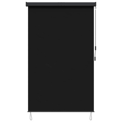 Roleta Czarny 140 x 250 cm Materiał i Aluminium