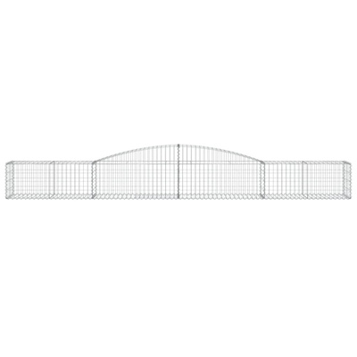 Łukowaty kosz gabionowy, 400x50x40/60 cm, galwanizowane żelazo