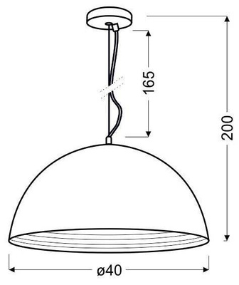 Lampa sufitowa wisząca candellux amalfi 31-26392 e27 miedziany