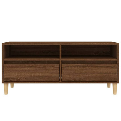 vidaXL Szafka pod TV, brązowy dąb, 100x34,5x44,5 cm
