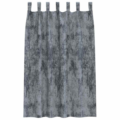 Zasłony z weluru 2 pcs Srebrnoszary 175 x 140 cm Aksamit