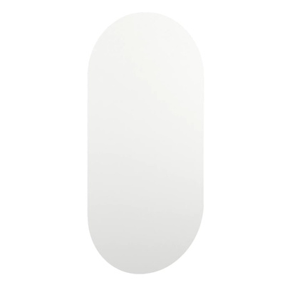 vidaXL Lustro z lampami LED, 60x30 cm, szklane, owalne