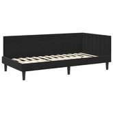 Rama Łóżka Narożnego z Materacem 2 szt. Czarny 100 x 200 cm