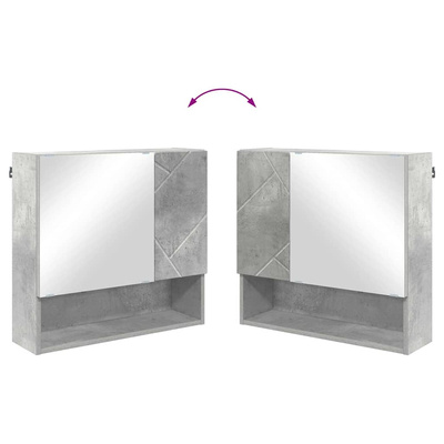 Zestaw mebli łazienkowych 5 szt. Betonowy szary 61 x 35 x 64 cm
