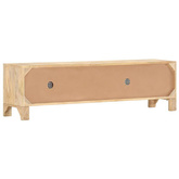vidaXL Szafka pod TV, 140x30x40 cm, drewno mango i naturalna trzcina