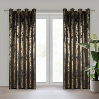 Zasłona Renia czarna 140x250