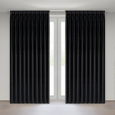 Zasłona Melanie czarna 125x270