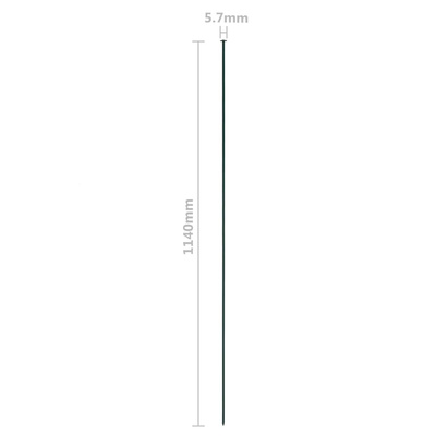 Płotek ogrodowy, 115 x 79 cm, zielony